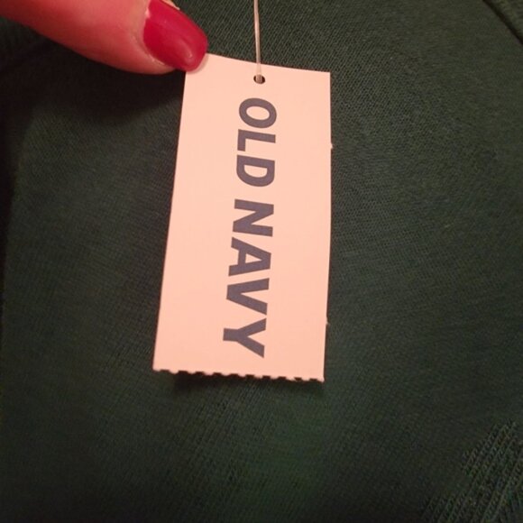 Green Old Navy Men's French Terry Short Sleeve Sweatshirt - Picture 5 of 6